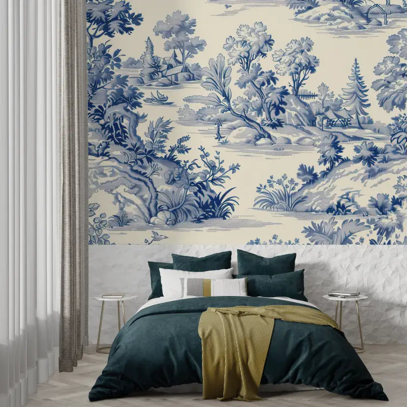 Toile De Jouy-patroonbehang - Second Image