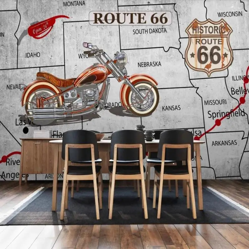 Papier Peint Moto  Route 66 - Second Image