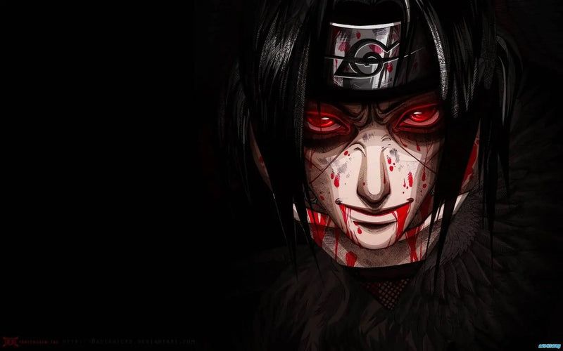 Papier Peint Naruto Uchiha Rouge