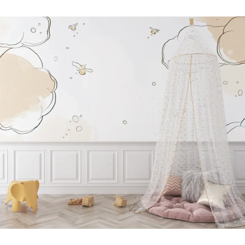 Papier peint Nuages unisexe pour bébé - bebe tipi