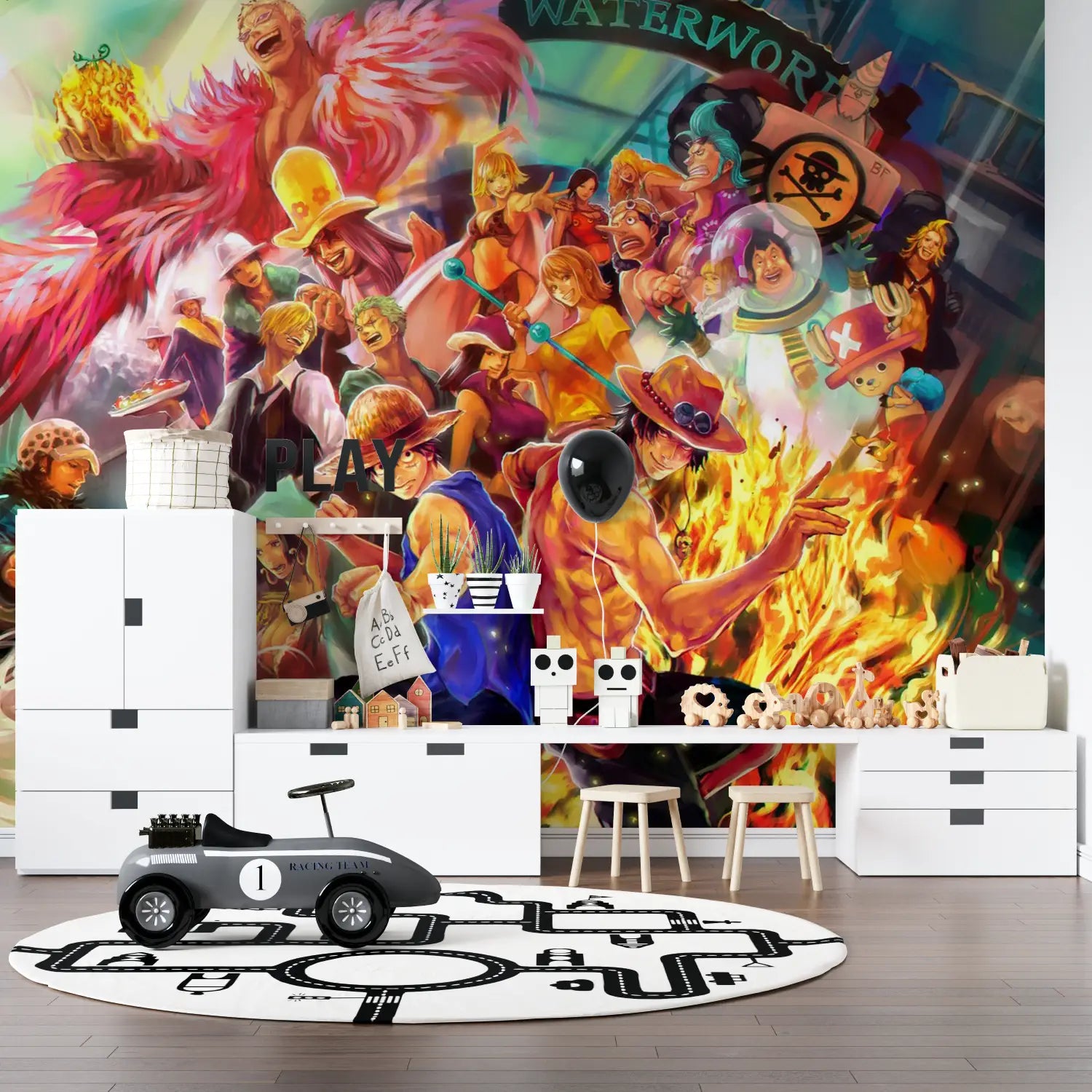 Papier Peint One Piece Dressrosa - tapisseries murale