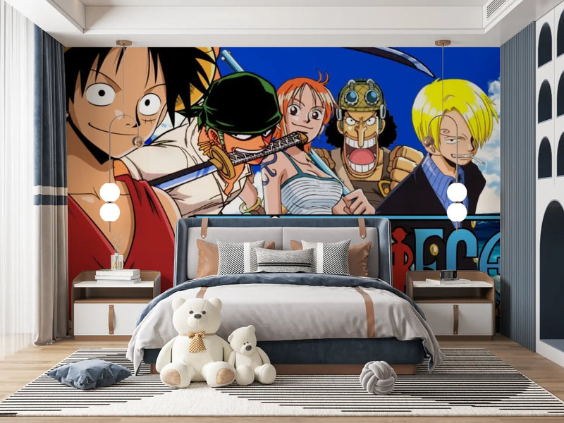 Papier Peint One Piece East Blue - tapisserie ado