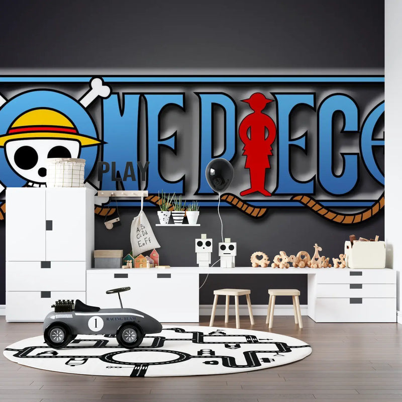 Papier Peint One Piece Logo - tapisseries murale