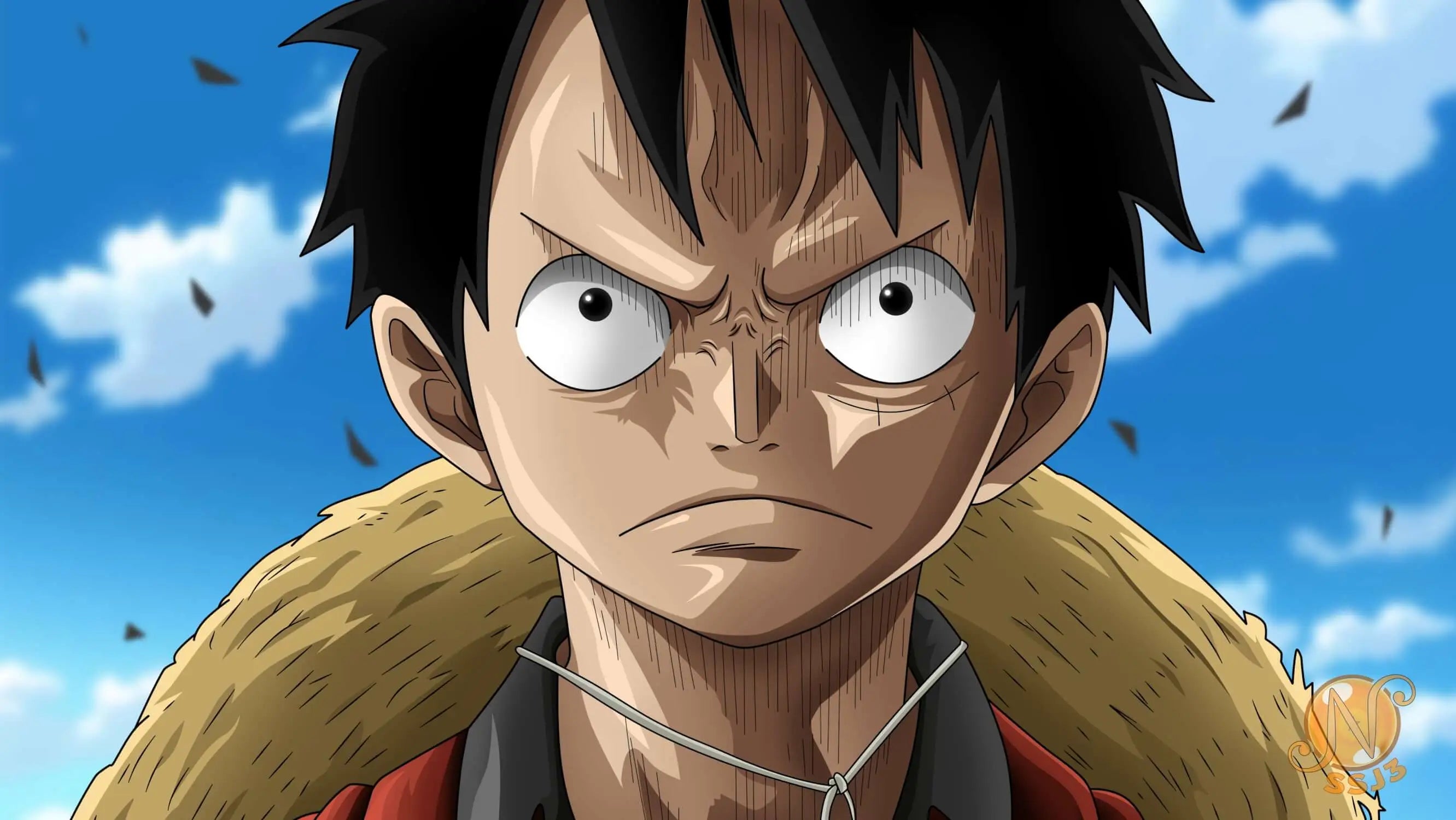 Papier Peint One Piece Luffy Énervé