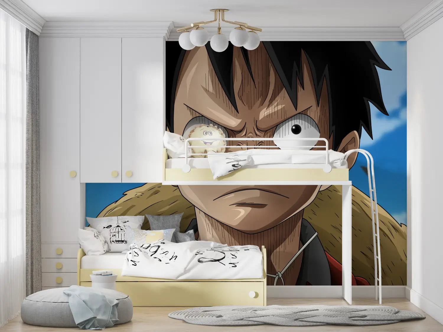 Eéndelig behang Luffy Angry - Second Image