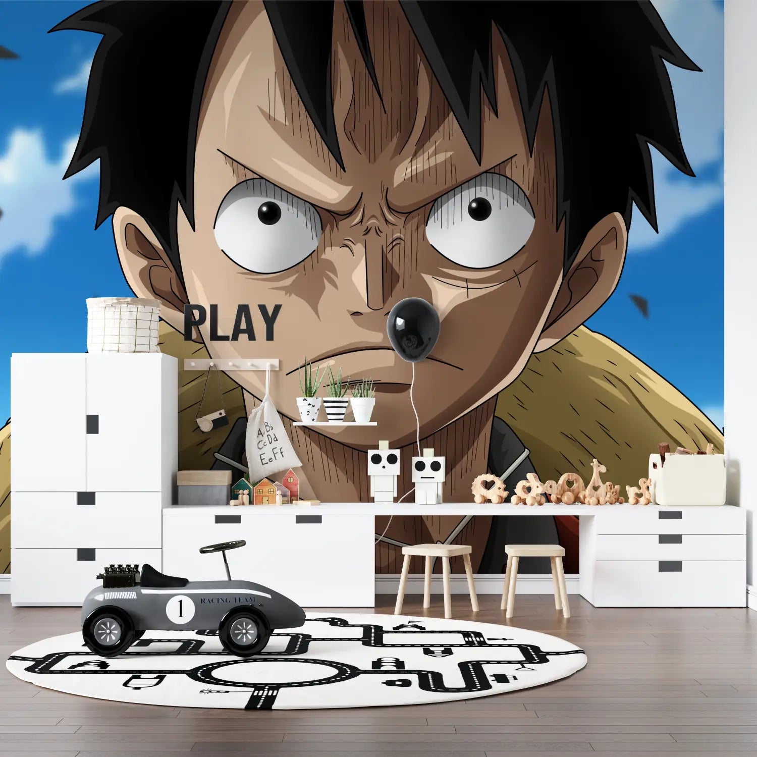 Eéndelig behang Luffy Angry - Second Image