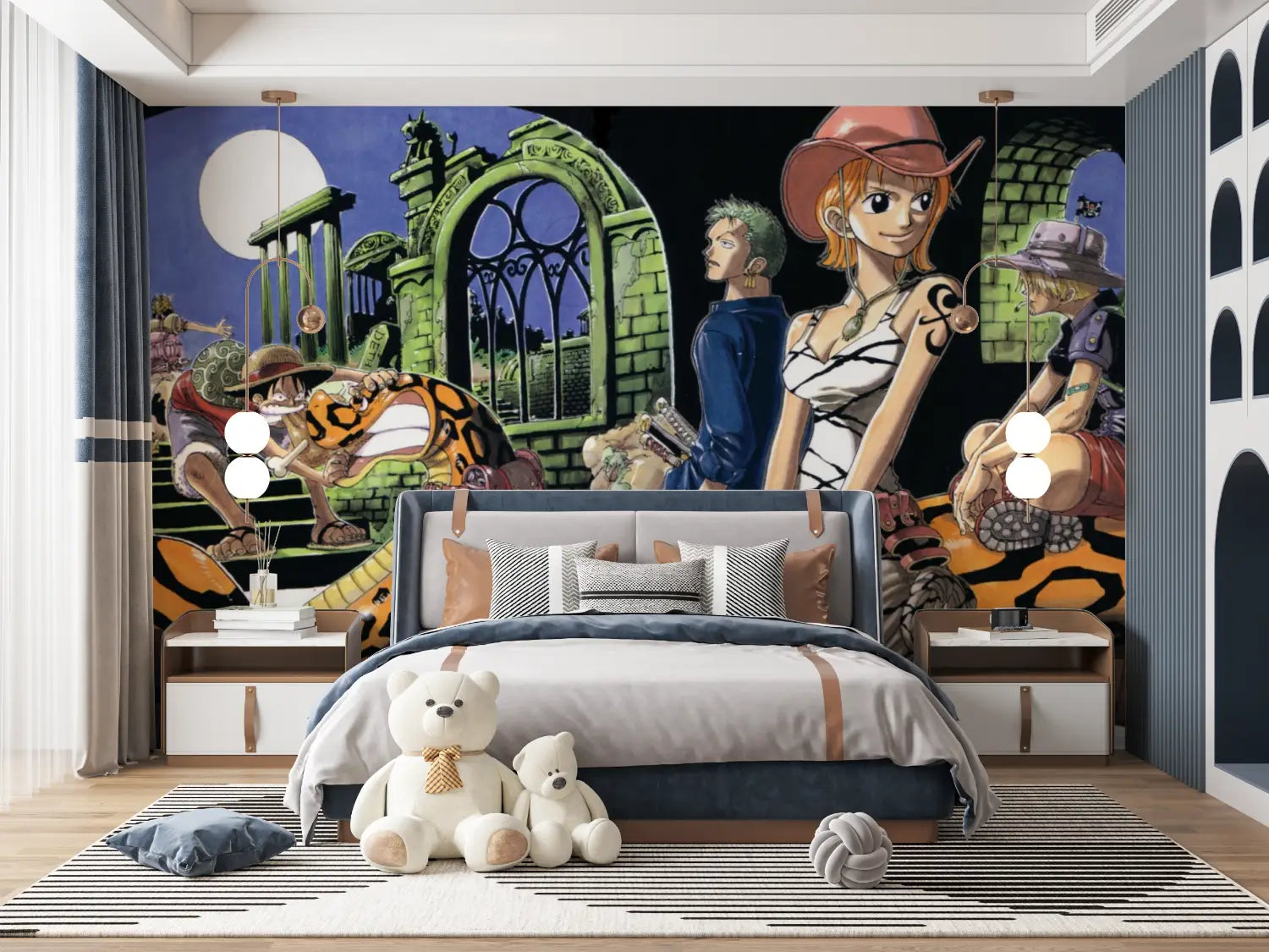 Papier Peint One Piece Skypiea - tapisserie ado