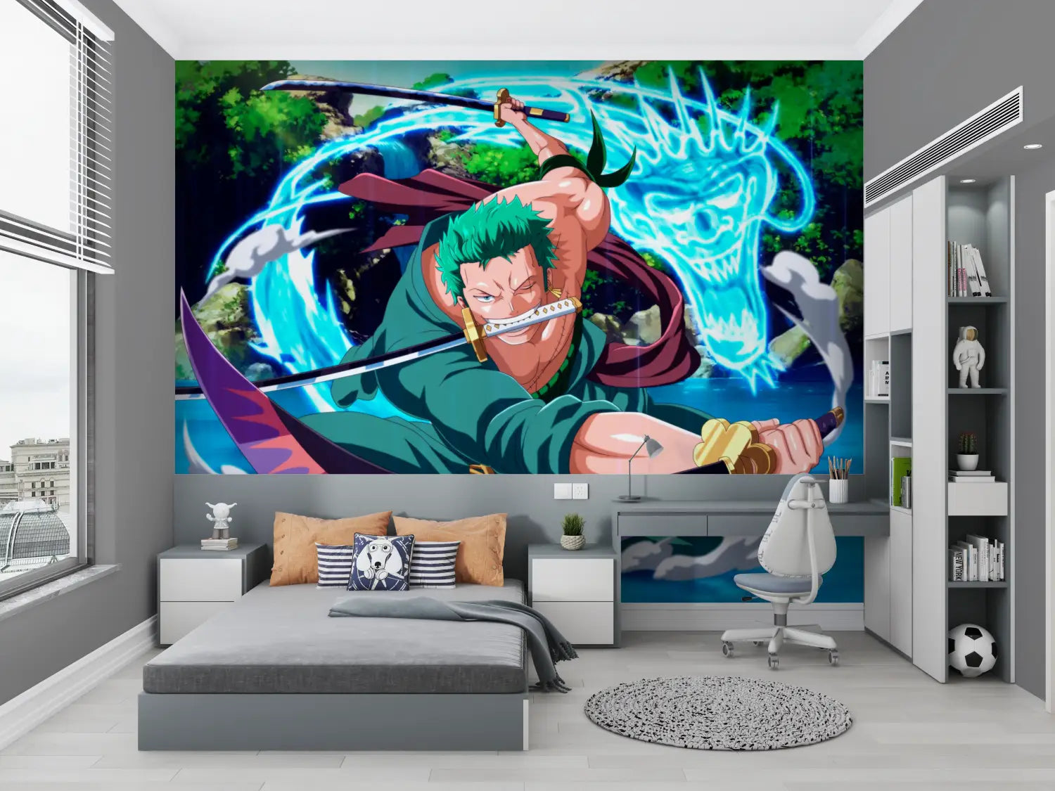 Papier Peint Roronoa Zoro - mur chambre panoramique