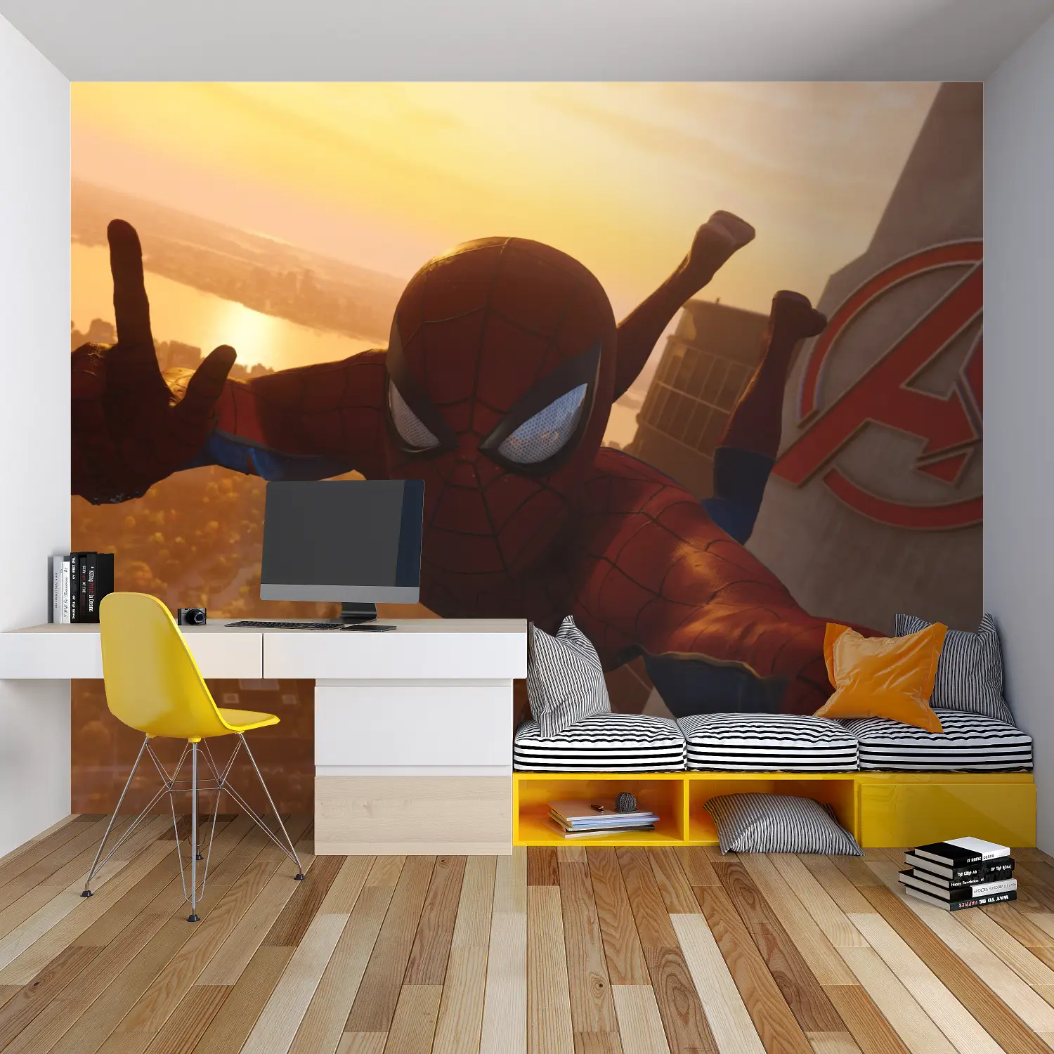 Spiderman Avengers Tower-Hintergrundbild - Second Image