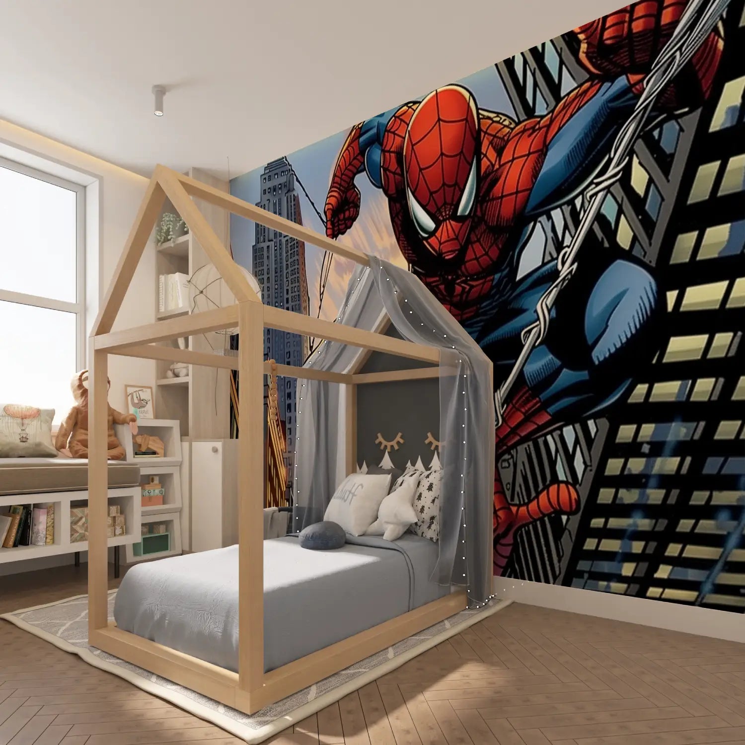 Papier Peint Spiderman Vieux Comic Book - tapisserie spiderman