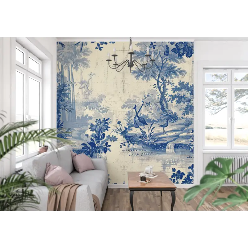 Toile De Jouy oud vijverbehang - Second Image