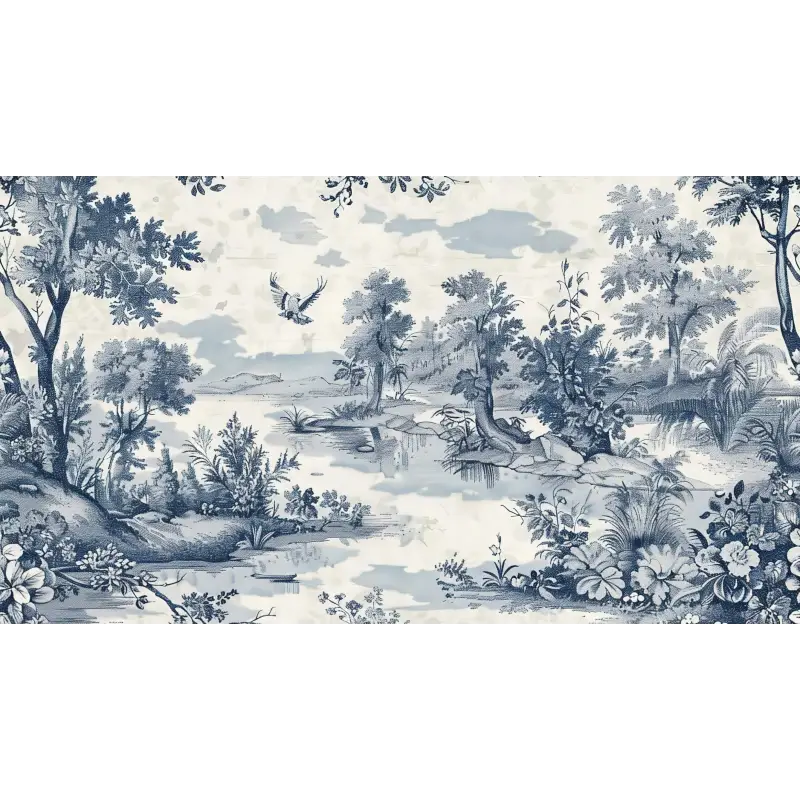 Papier Peint Toile De Jouy Pour Chambre