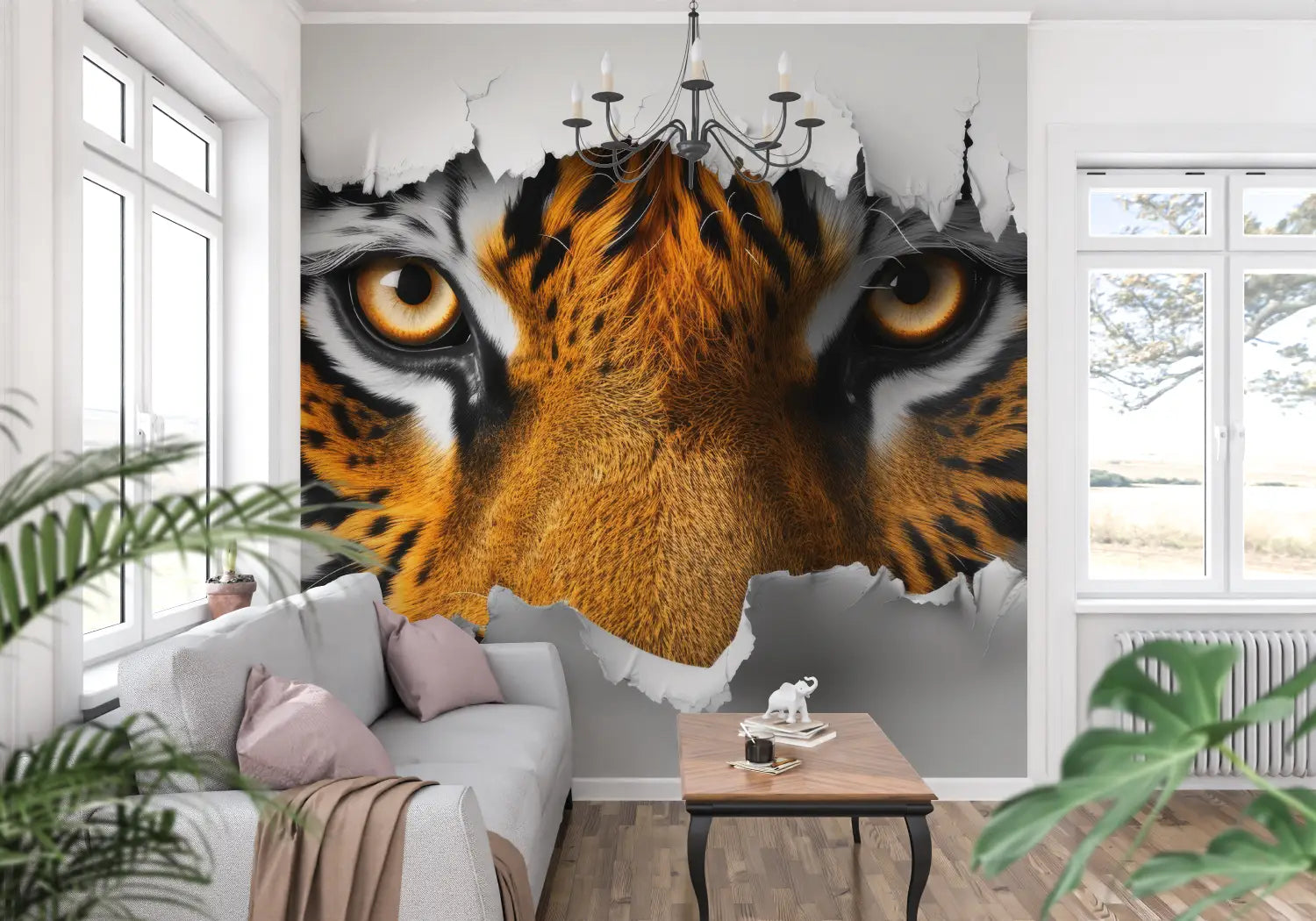 Trompe L Oeil Animals Wallpaper - Second Image