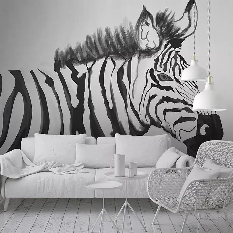 Zwart en wit zebrabehang - Second Image