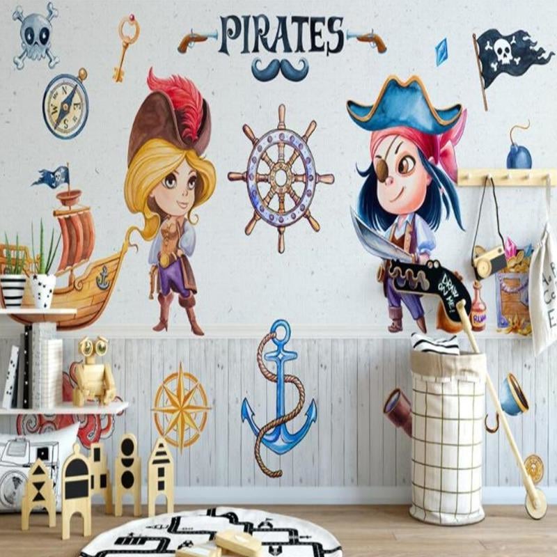 Papier Peint Pirate  Chambre Fille - Second Image