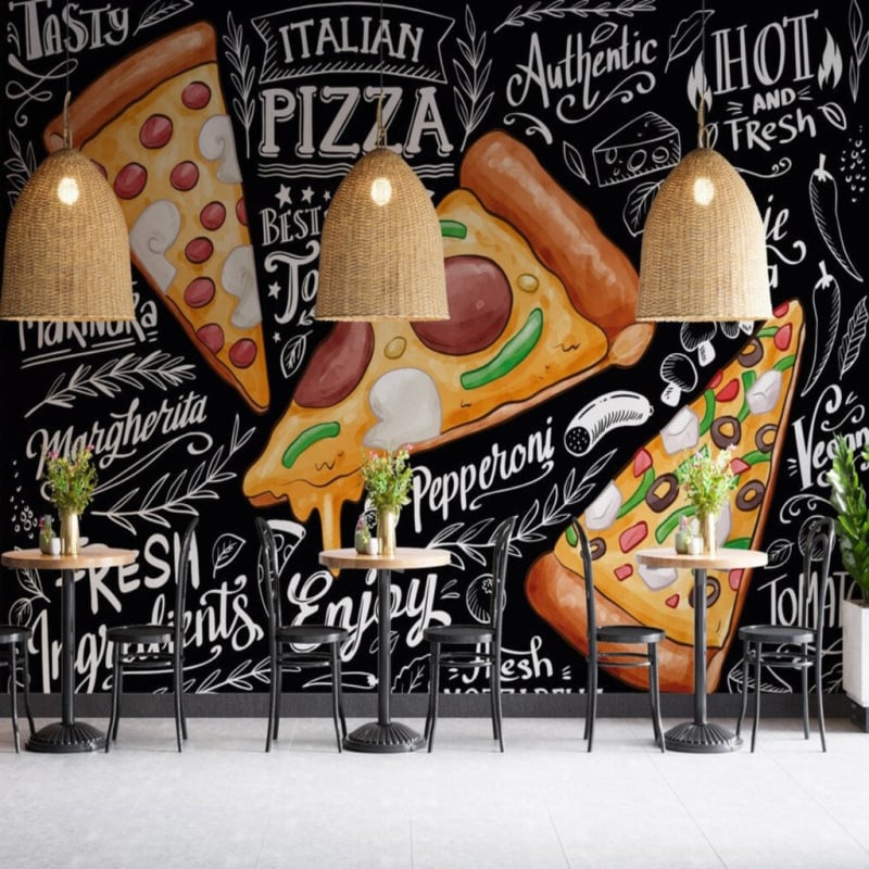 Papier Peint pour Pizzeria